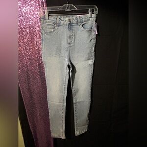 Tween girls high waisted skinny jeans